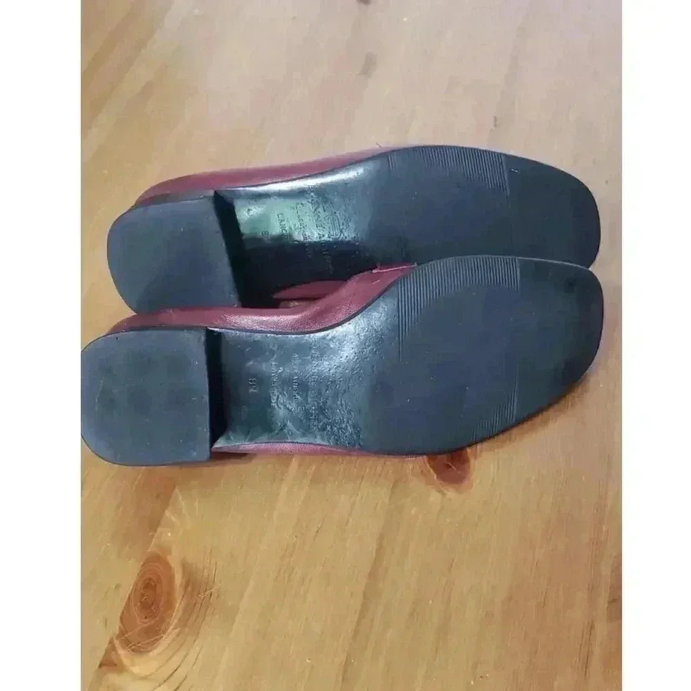 Etienne Aigner leather loafers oxblood red womens size‎ 8 dancin shoes
